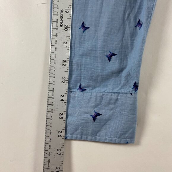 Bonobos Butterfly Print Slim Fit Button Down Shirt Men's XL Blue Cotton - Picture 11 of 11